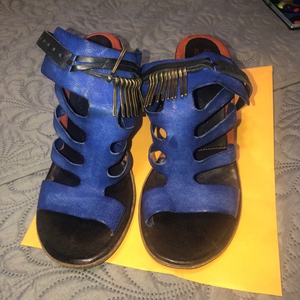 AS98 Royal Blue Italian Shoes